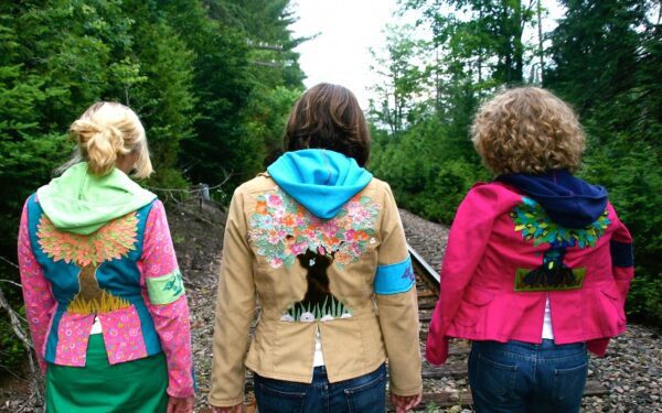 Earth Bitch jackets by tara lynn eco fashion natural clothing made in USA wearable art