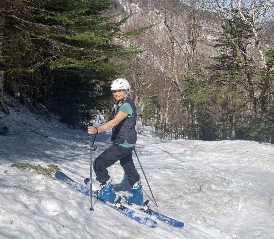 Margi McGandy Skiing in Vermont at Burke Mt